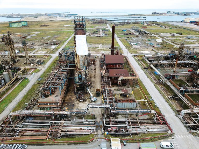 Déconstruction de l ancienne raffinerie de Dunkerque Ingérop